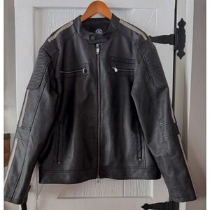 Affliction Silver Chief XXL NWOT Double Eagle American Customs Moto Jacket